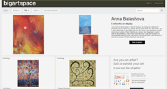 Desktop Screenshot of bigartspace.co.uk