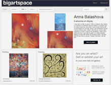 Tablet Screenshot of bigartspace.co.uk